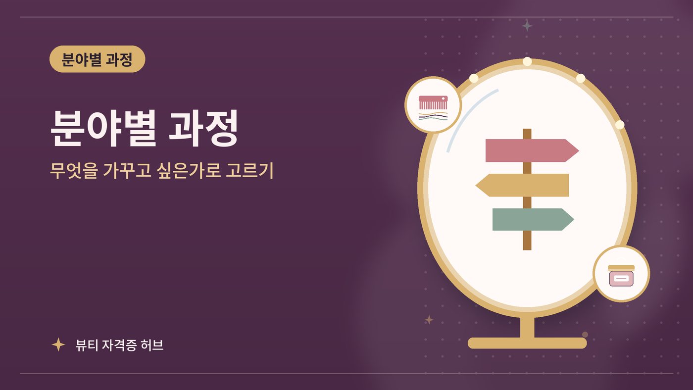 분야별 과정 안내 그림